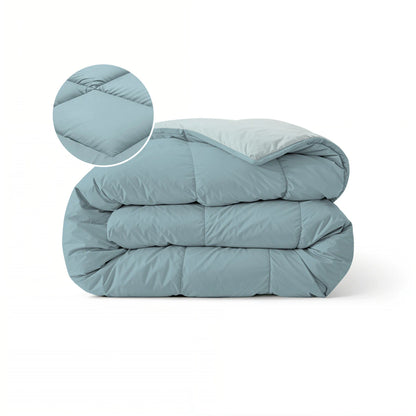 Zelesta Pure Duo Katoen Zomerdekbed - Grijsblauw & Lichtblauw