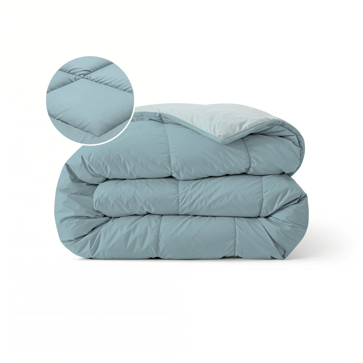 Zelesta Pure Duo Katoen Dekbed - Grijsblauw & Lichtblauw
