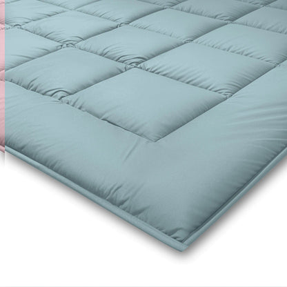 Zelesta Pure Duo Katoen Zomerdekbed - Grijsblauw & Lichtblauw