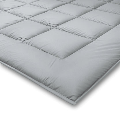 Zelesta Pure Duo Katoen Dekbed - Lichtgrijs & Botergeel