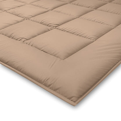 Zelesta Pure Duo Katoen Zomerdekbed - Rozebruin & Betonbruin