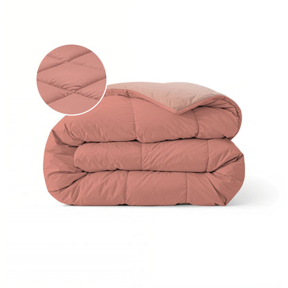 Zelesta Pure Duo Katoen Zomerdekbed - Terracottaroze & Aarderoze