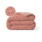 Zelesta Pure Duo Katoen Zomerdekbed - Terracottaroze & Aarderoze