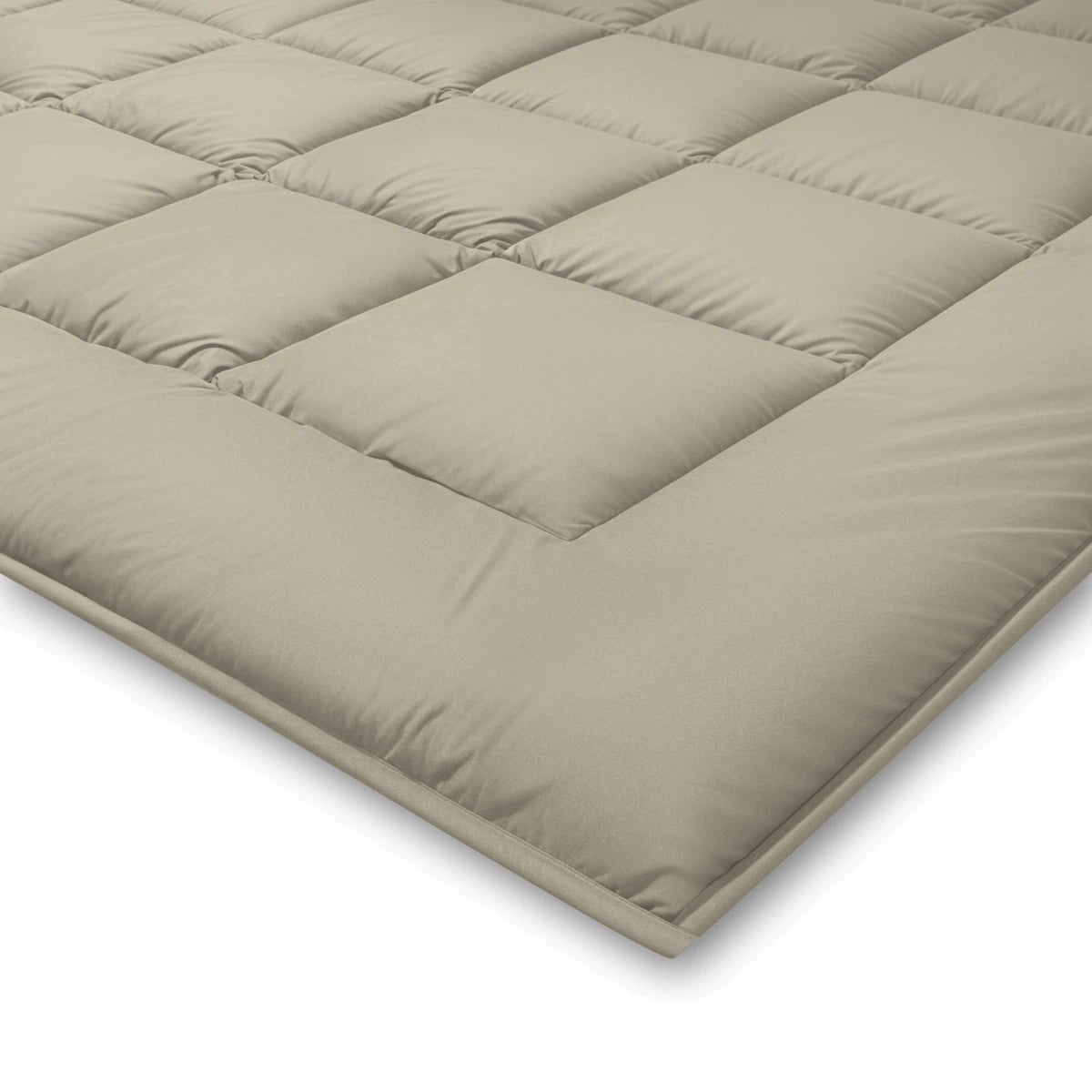 Zelesta Pure Duo Katoen Zomerdekbed - Warmgrijs & Roomwit
