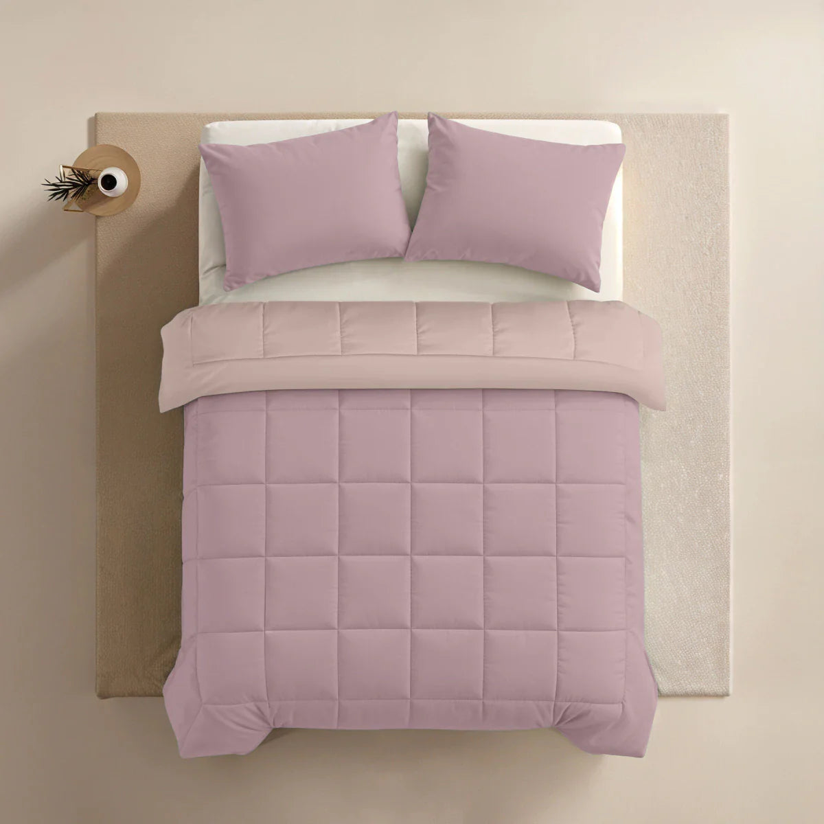 Zelesta Pure Duo Katoenen Kussensloop Set van 2 - Zacht Lila