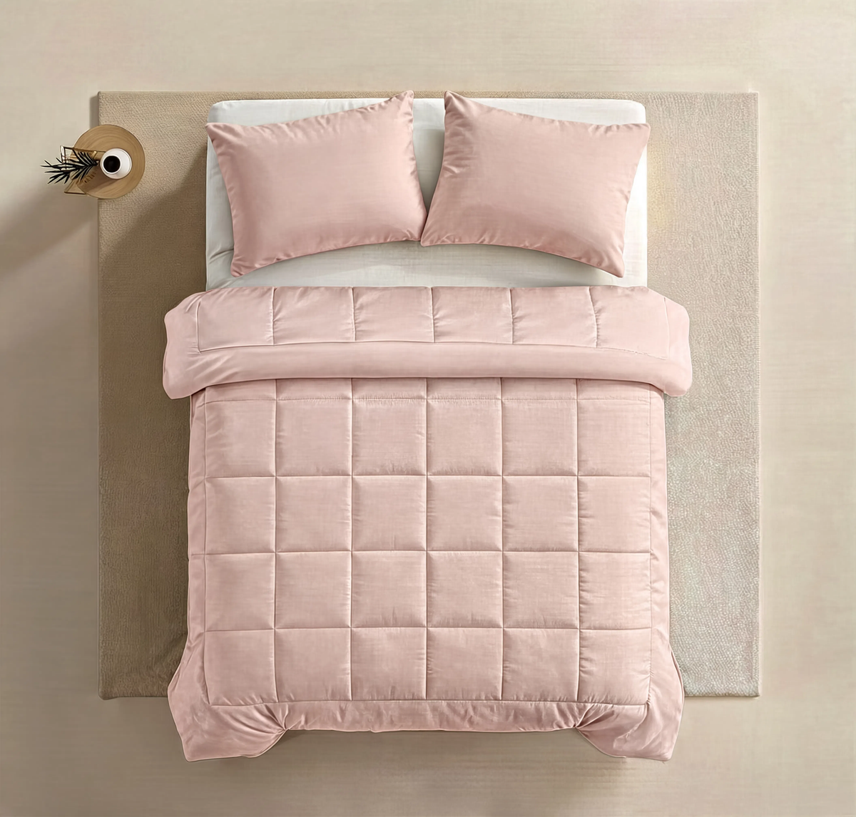Zelesta Pure Uni Katoenen Kussensloop Set van 2 - Roze
