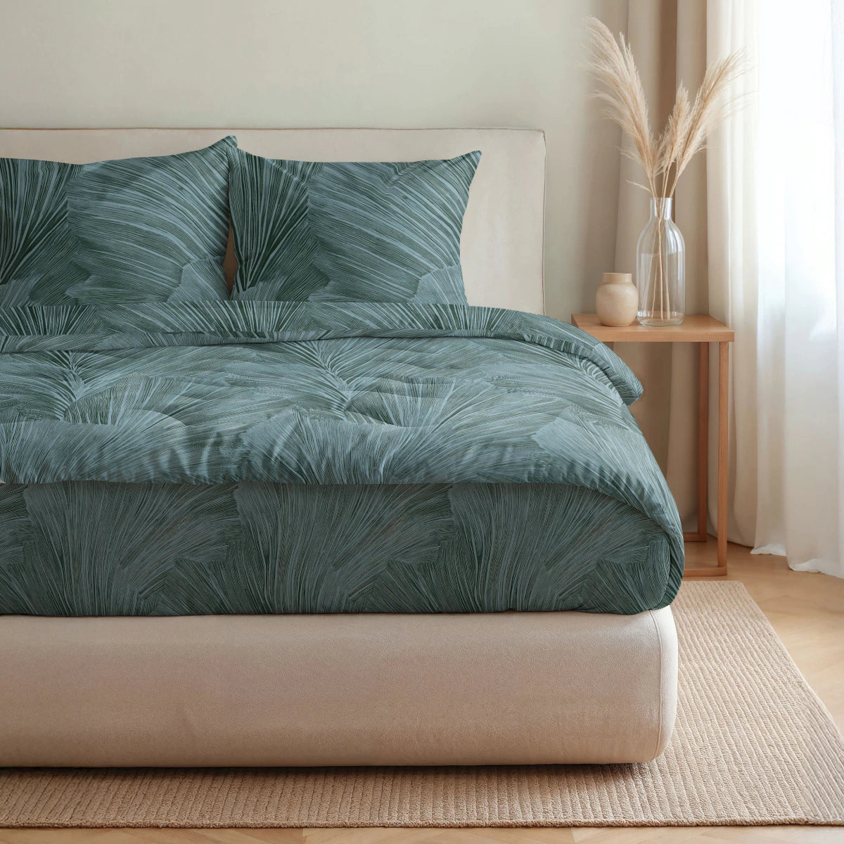Royalbed Katoen - Botanical Green