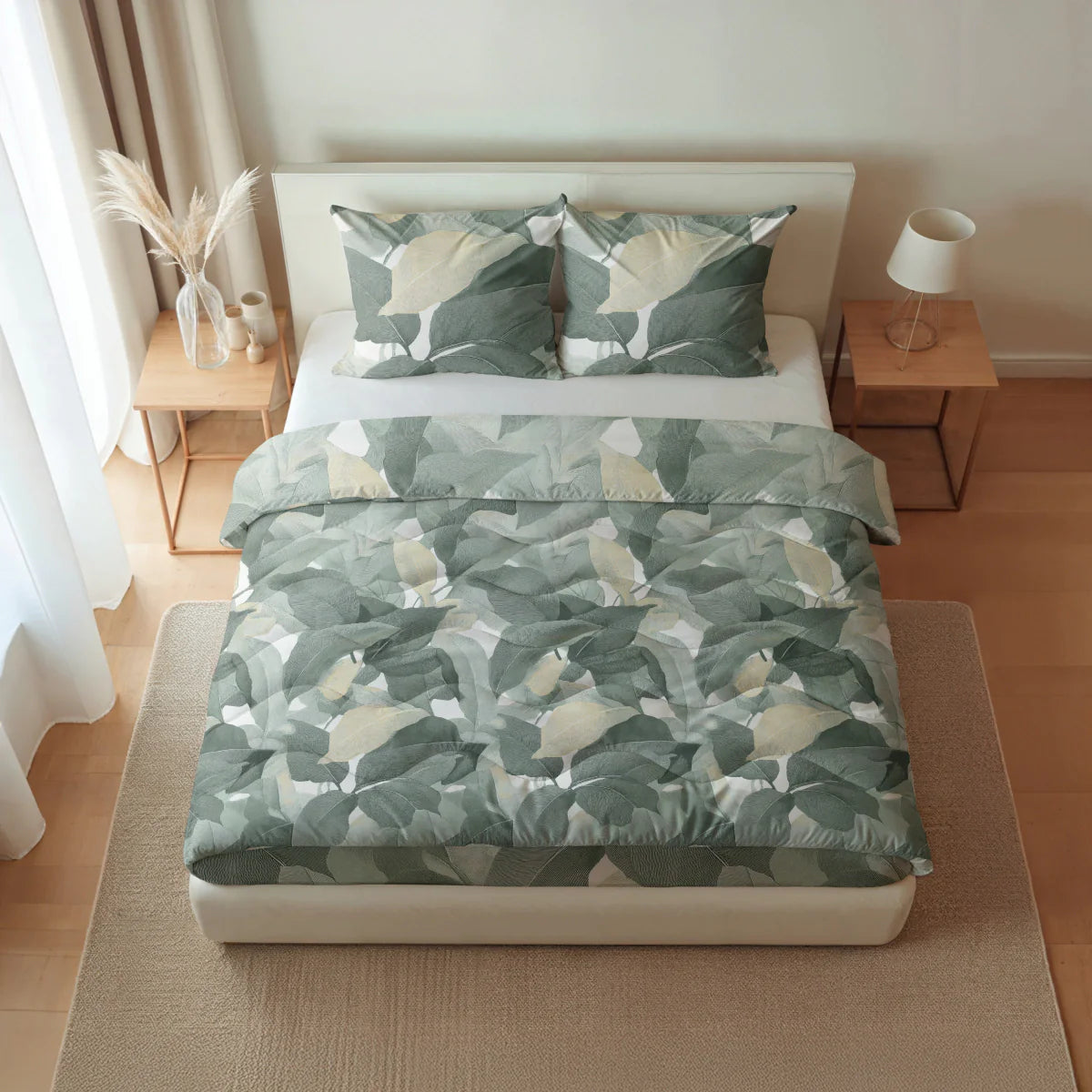 Zelesta Pure Design Cotton Duvet - Green Forest
