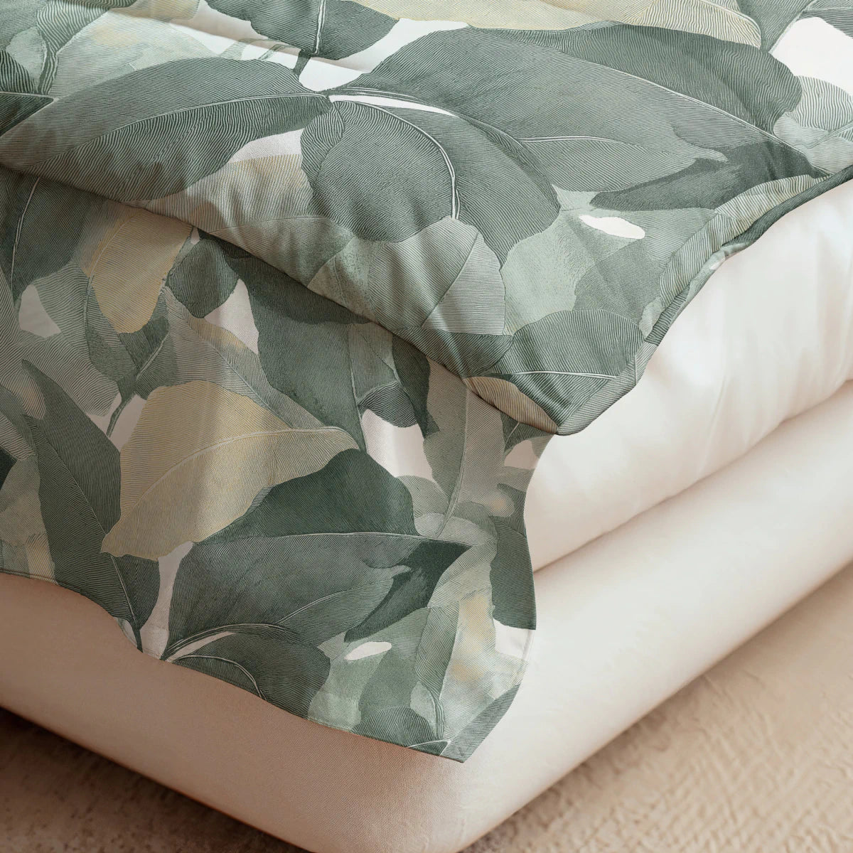 Zelesta Pure Design Cotton Duvet - Green Forest