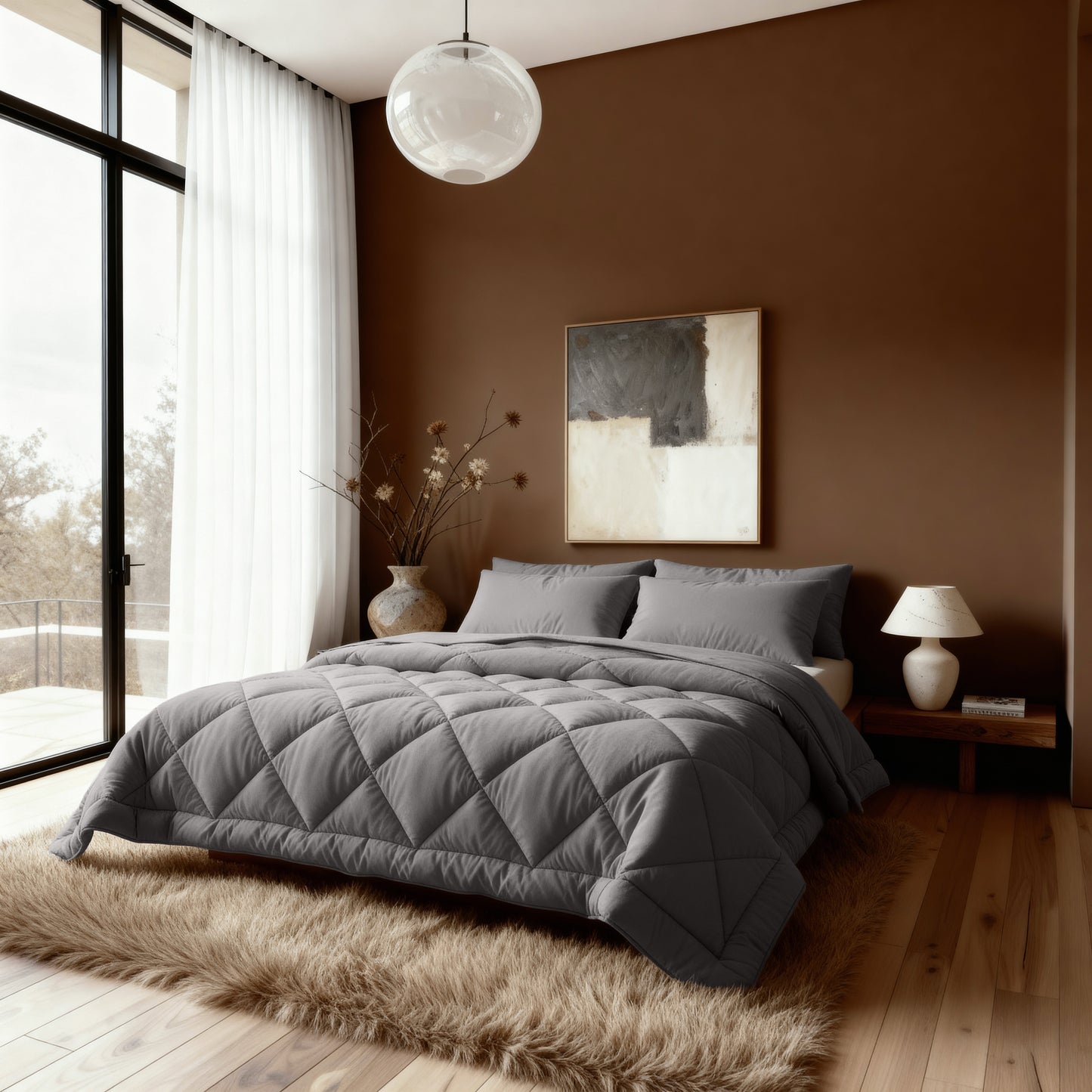 Zelesta Royalbed Diamond - Brown-Grey