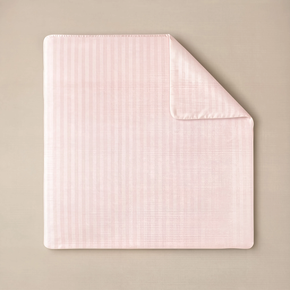 Zelesta Deluxe Hotel Stripe Satin Cotton Duvet - Pink
