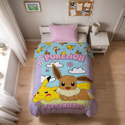 Zelesta Special Kids Dekbed - Pikachu and Evie