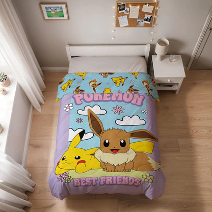 Zelesta Special Kids Dekbed - Pikachu and Evie