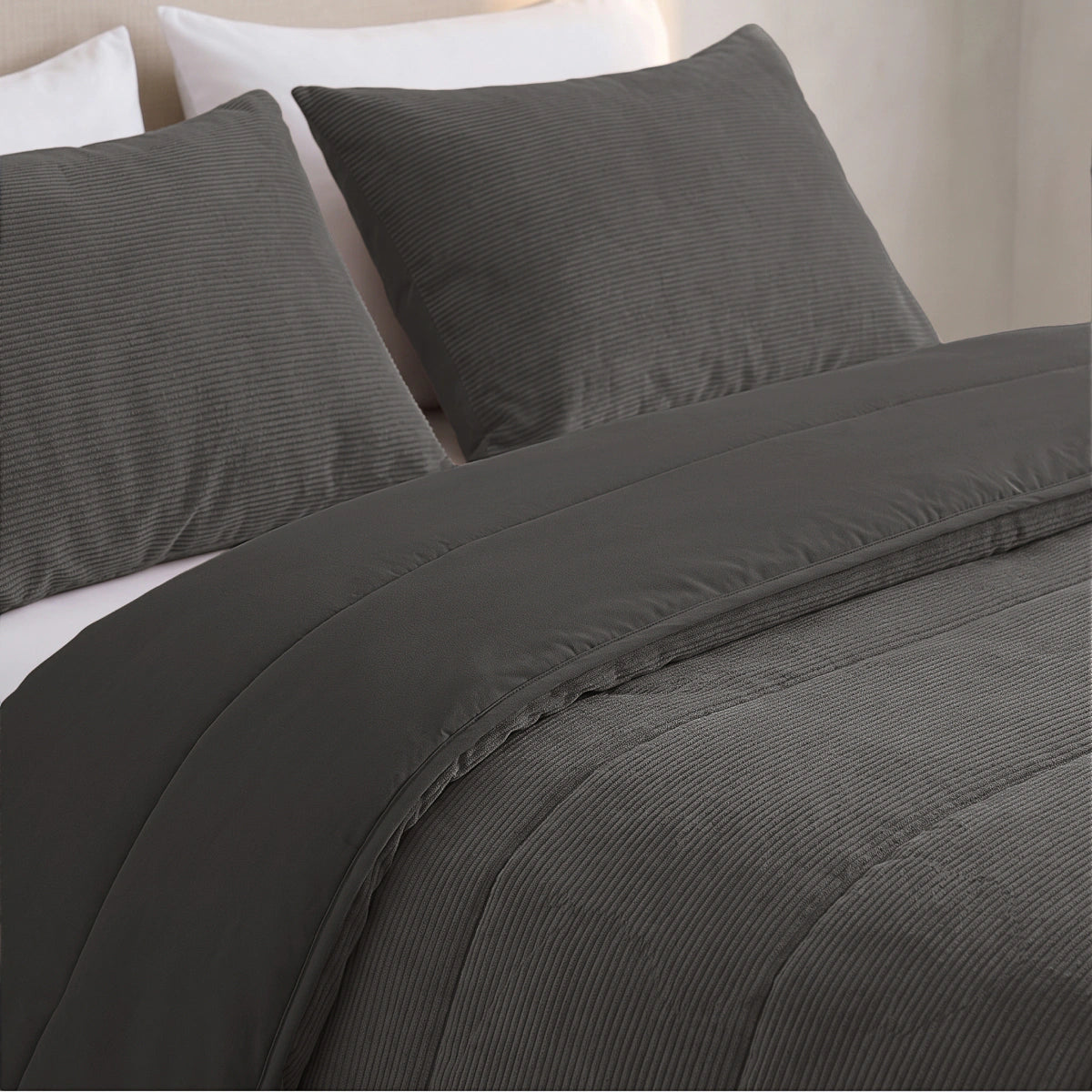 Zelesta Special Corduroy Katoenen Dekbed - Antraciet