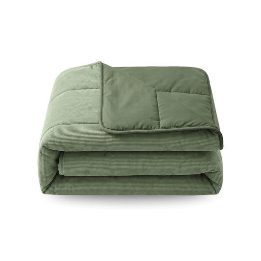 Zelesta Special Corduroy Katoenen Dekbed - Bosgroen