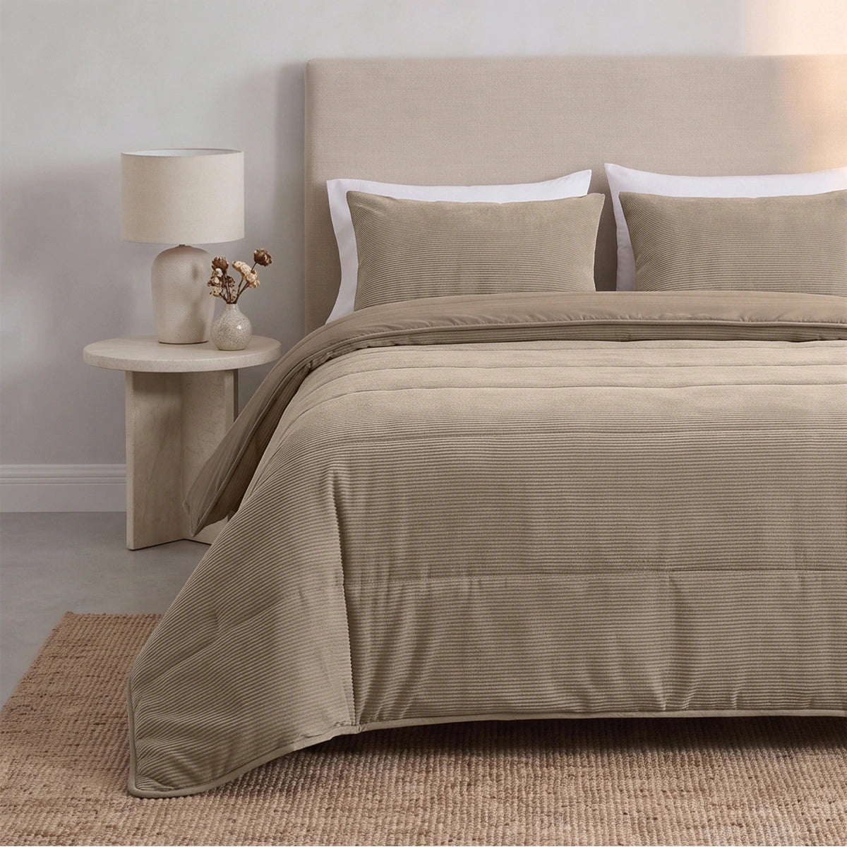 Zelesta Special Corduroy Katoenen Dekbed - Taupe