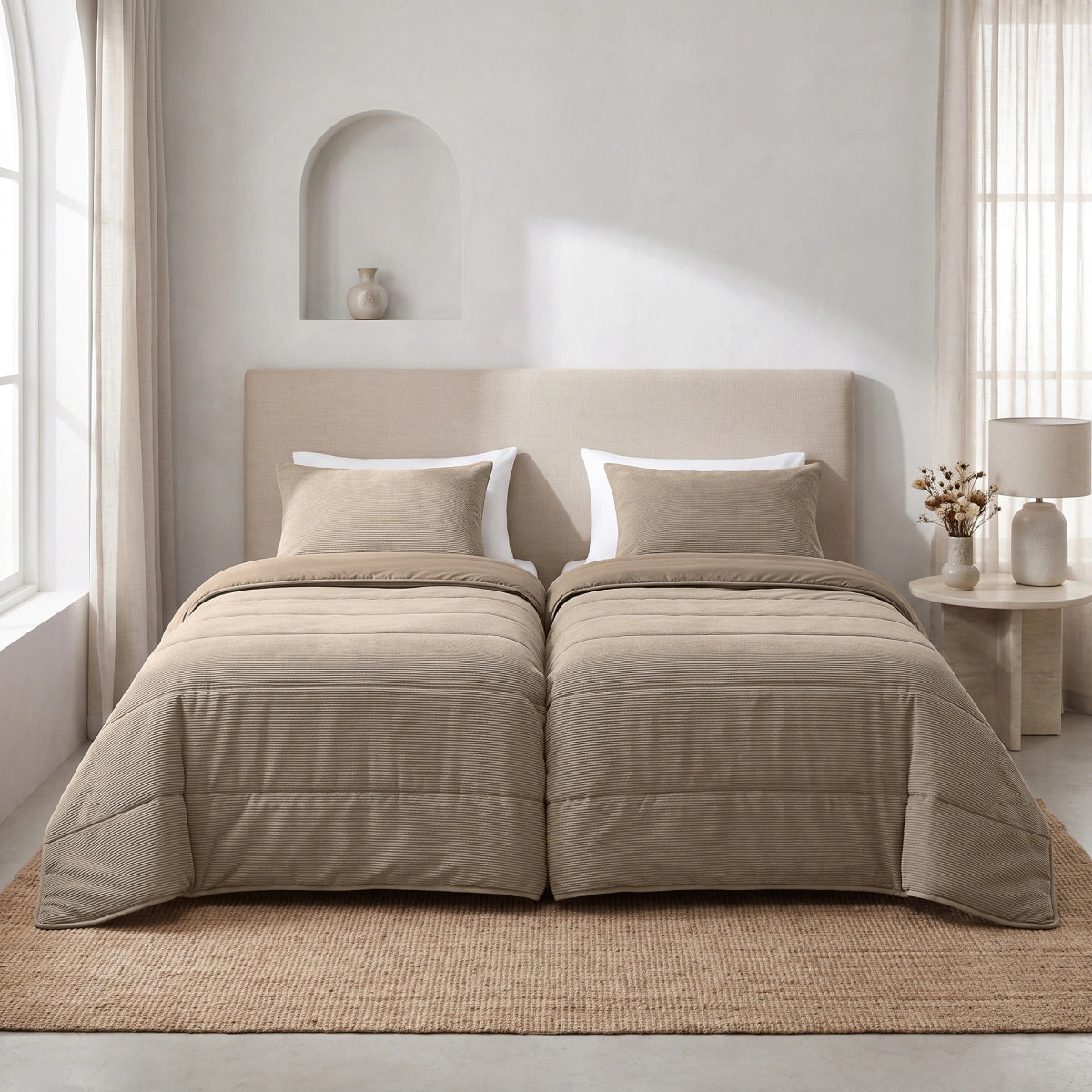 Zelesta Special Corduroy Katoenen Dekbed - Taupe