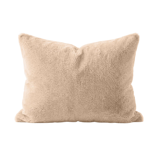 Zelesta Special Teddy Faux Fur Pillowcase Set Of 2 - Cozy Cappuccino