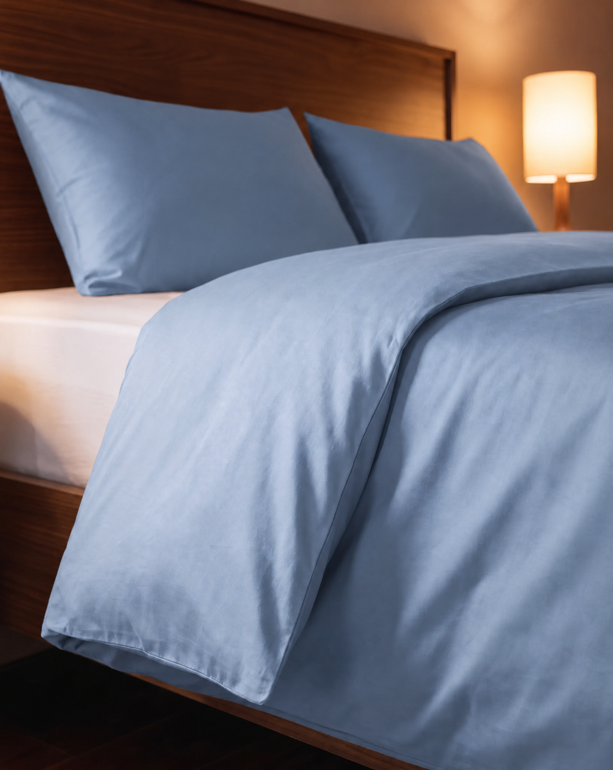 Zelesta Pure Uni Seamless Cotton Duvet - Soft Chambray Blue