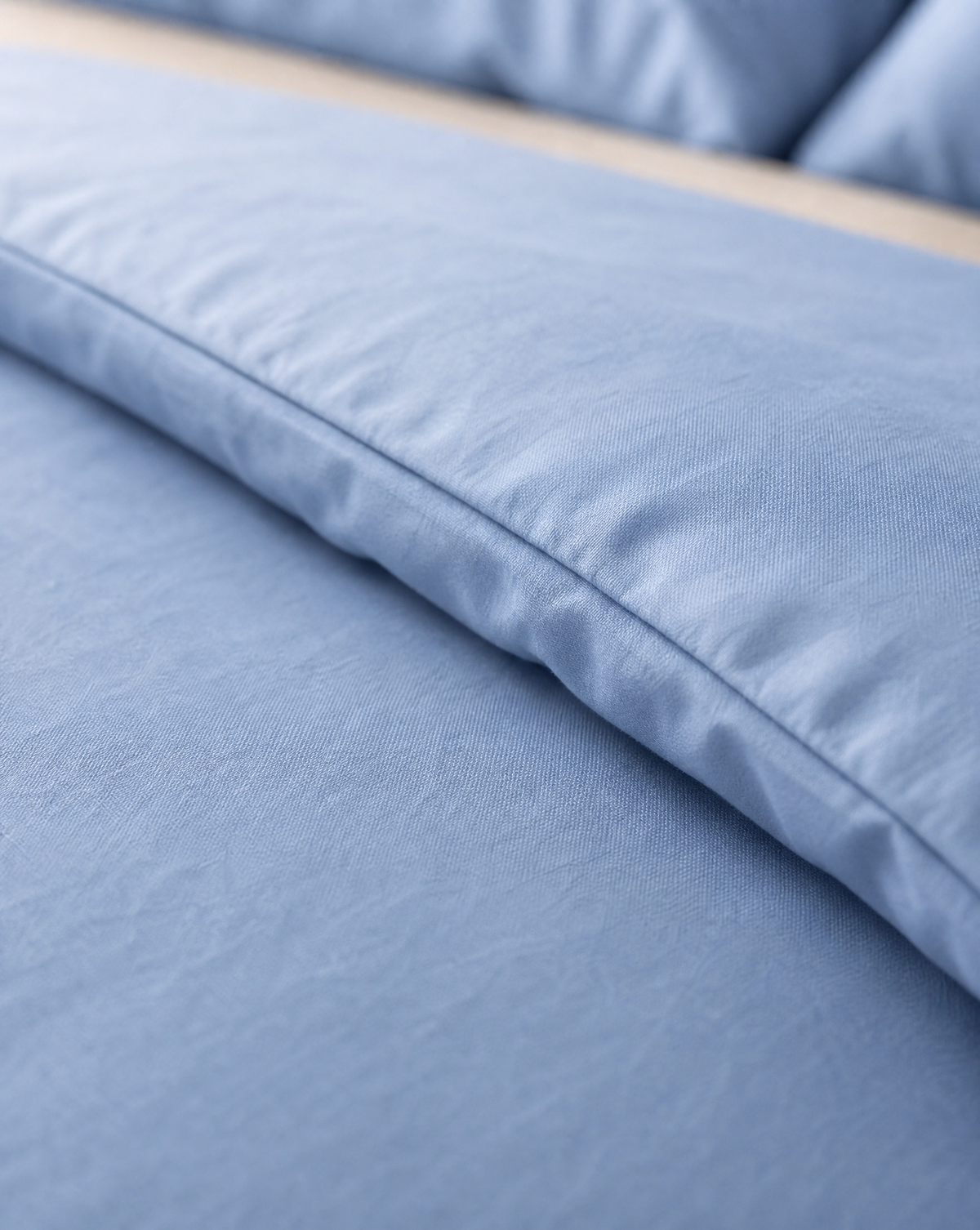 Zelesta Pure Uni Seamless Cotton Duvet - Soft Chambray Blue