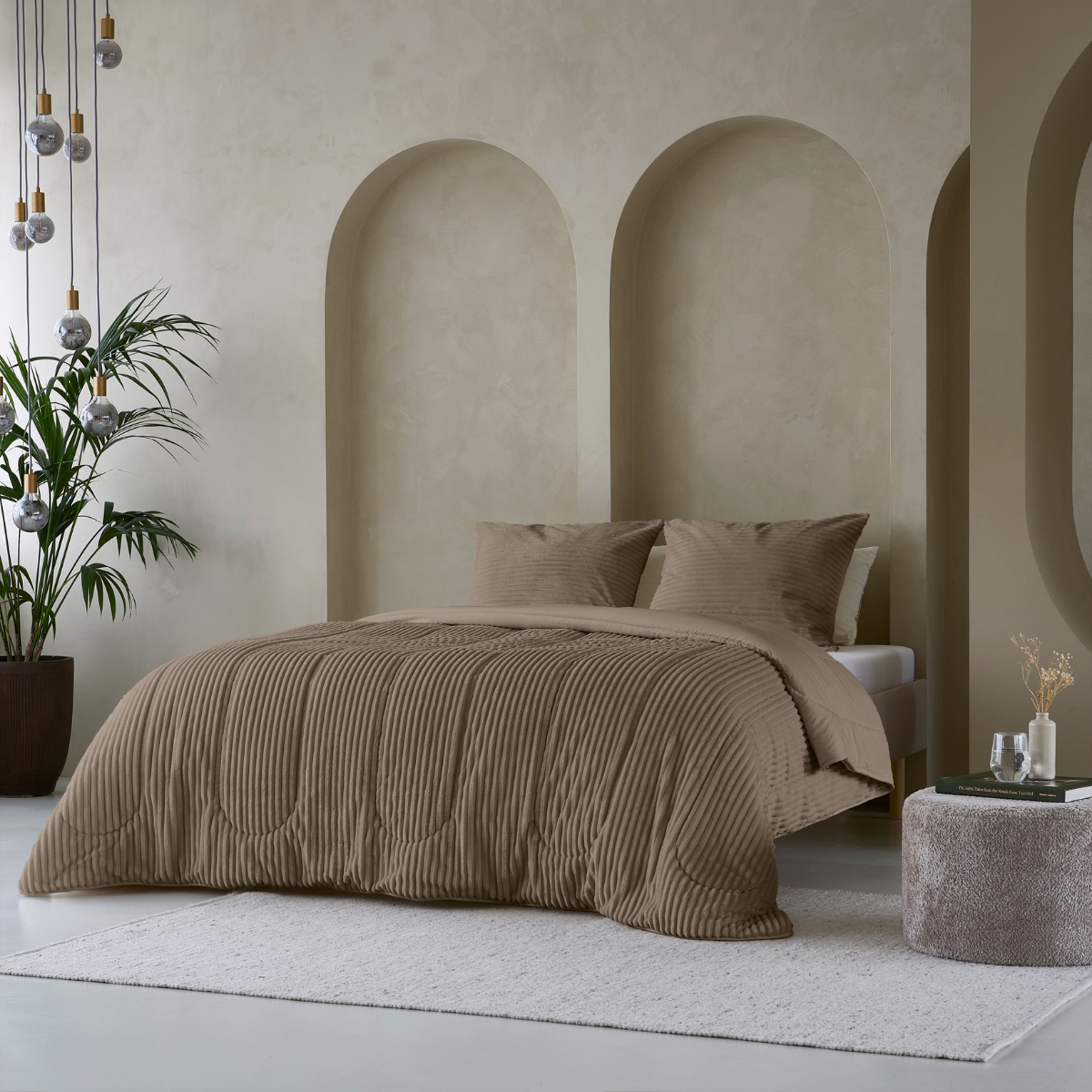 Zelesta Special Teddy Groove Duvet - Taupe