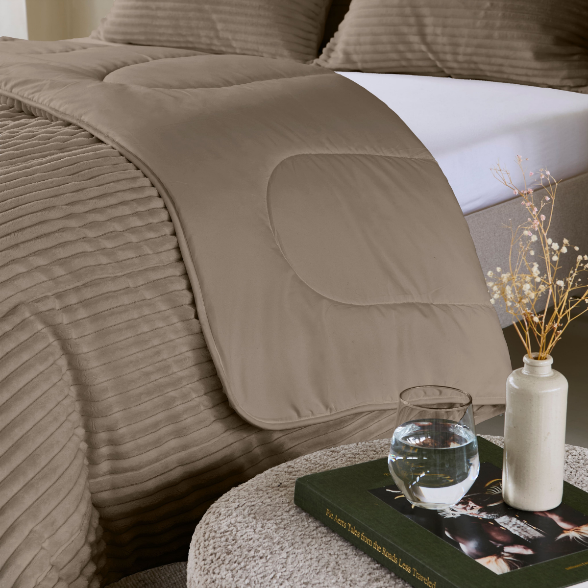 Zelesta Special Teddy Groove Duvet - Taupe