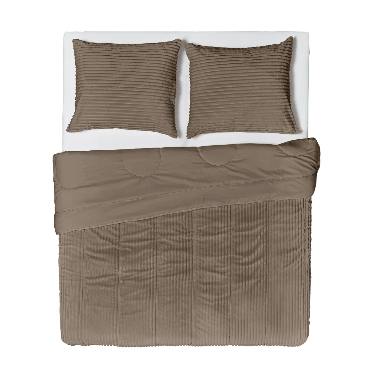 Zelesta Special Teddy Groove Duvet - Taupe