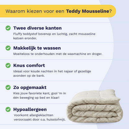 Zelesta Teddy Katoen Mousseline - Beige