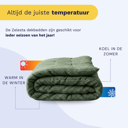 Zelesta Teddy Katoen Mousseline - Green