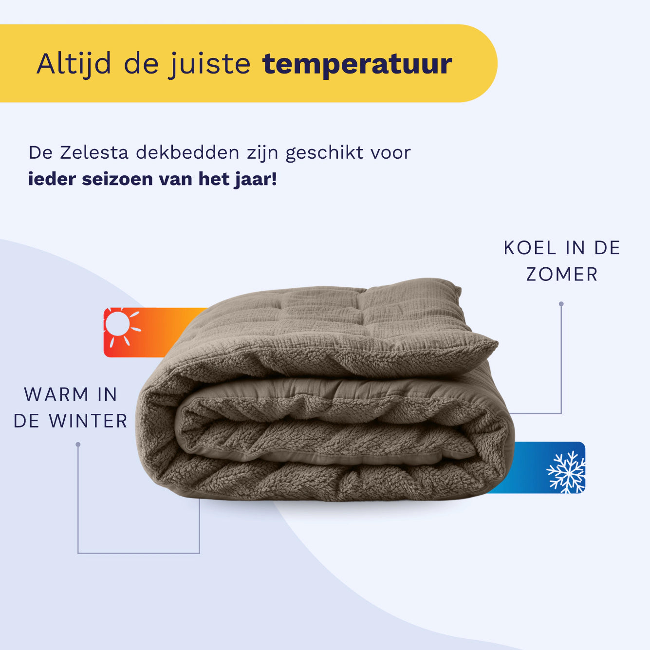 Zelesta Teddy Katoen Mousseline - Taupe