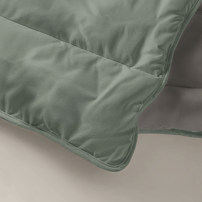 Zelesta Royalbed - Tender Grey & Pastel Green (L) 1+1