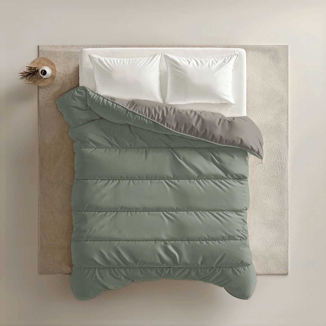 Zelesta Royalbed - Tender Grey & Pastel Green