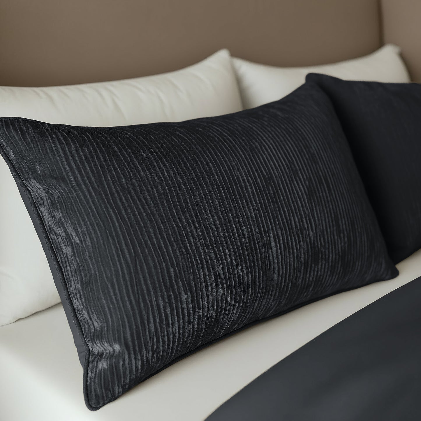 Zelesta Velvetbed Chique Kussensloop Set van 2 - Anthracite