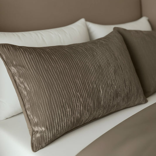 Zelesta Velvetbed Chique Kussensloop Set van 2 - Taupe