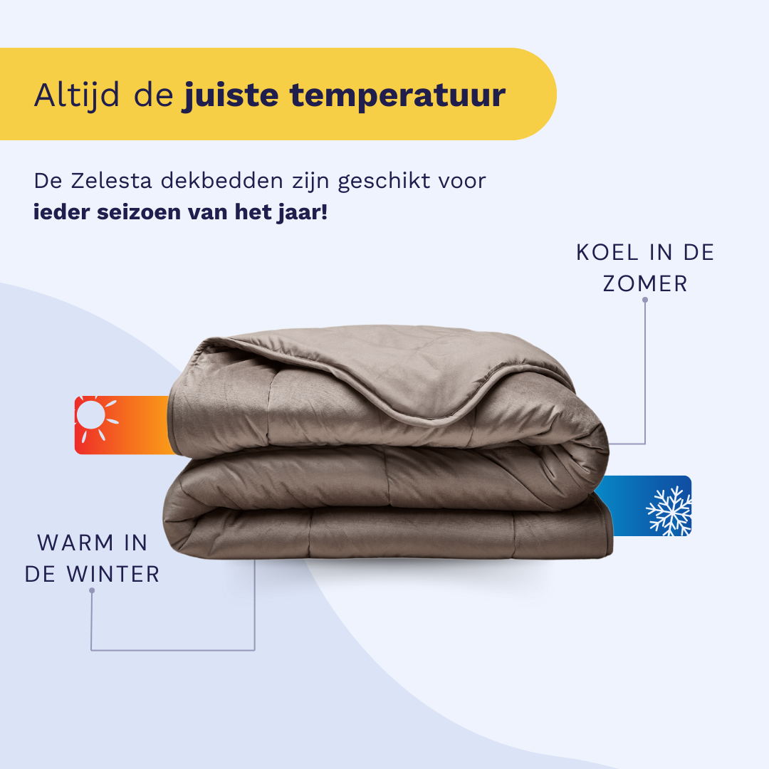 Zelesta Special Velvet Dekbed - Taupe