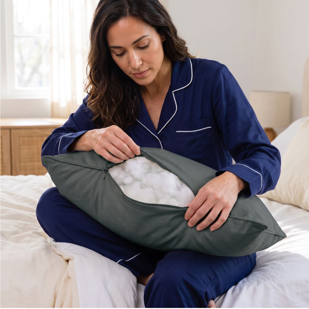 Washable pillow Anthracite | Zelesta
