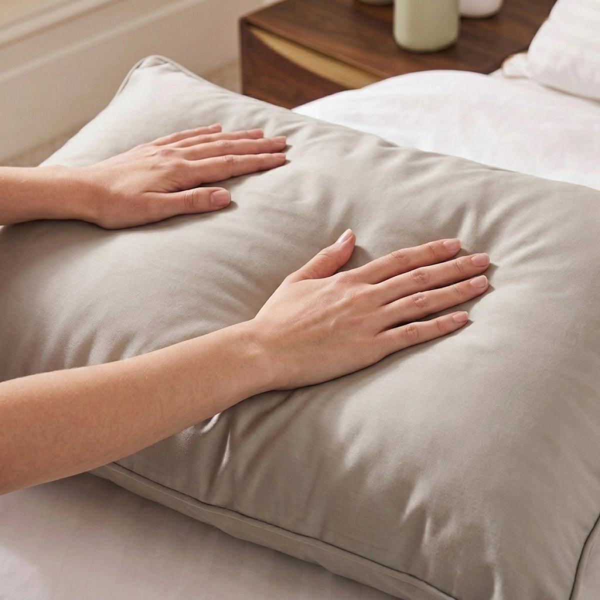 Zelesta Comfort Wasbaar Hoofdkussen - Sandbeige