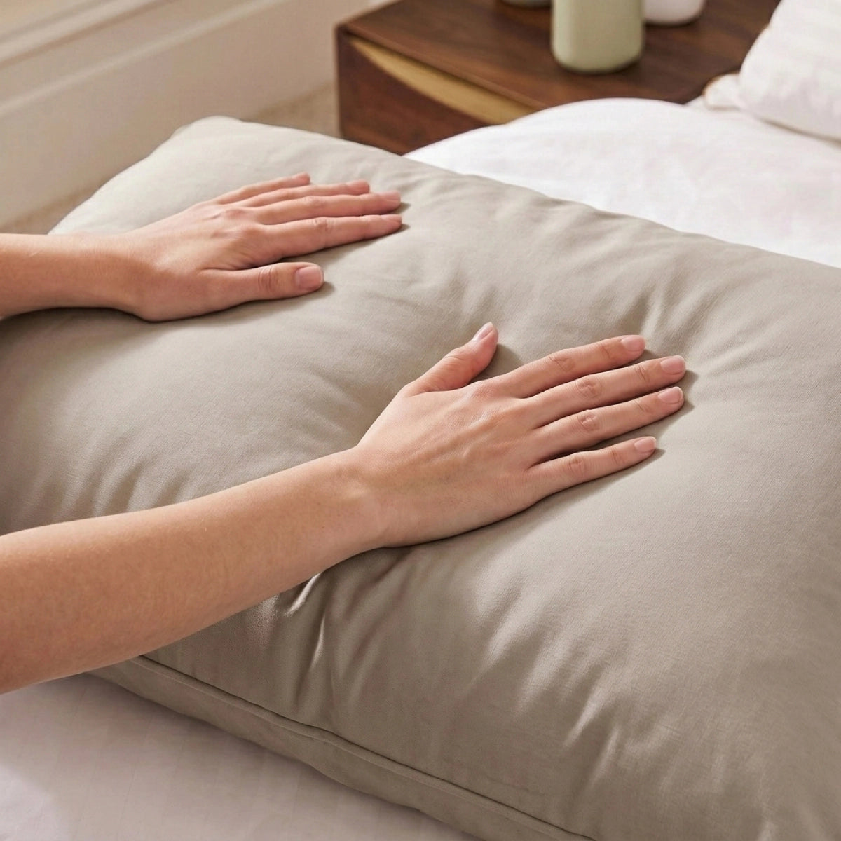 Zelesta Comfort Wasbaar Hoofdkussen - Taupe