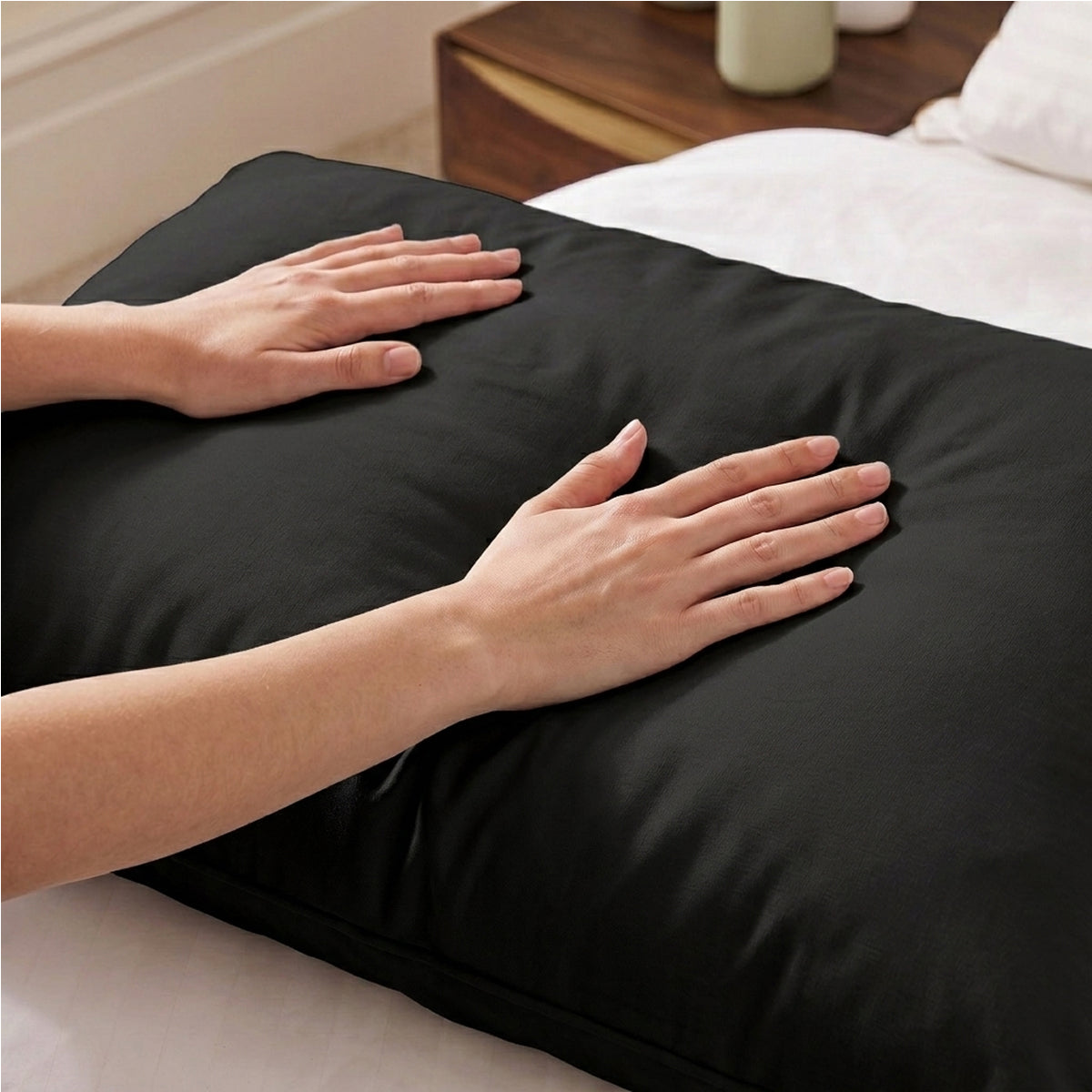 Washable pillow Black | Zelesta