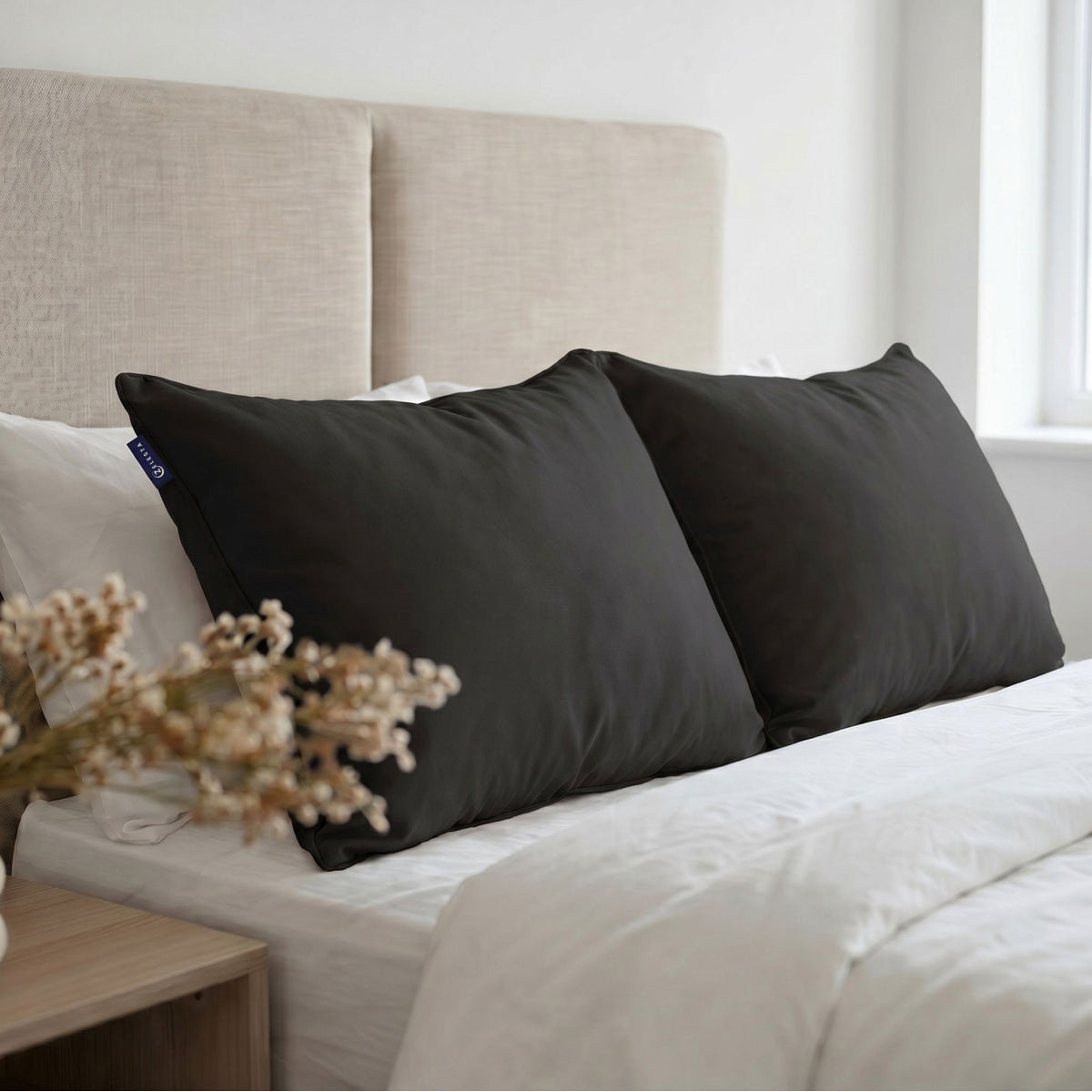 Washable pillow Black | Zelesta