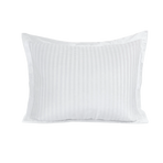 Zelesta Deluxe Hotel Stripe Satijn Katoen Kussensloop Set Van 2 - Wit