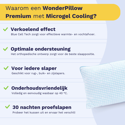 Zelesta WonderPillow Premium Microgel Cooling 50x70 cm