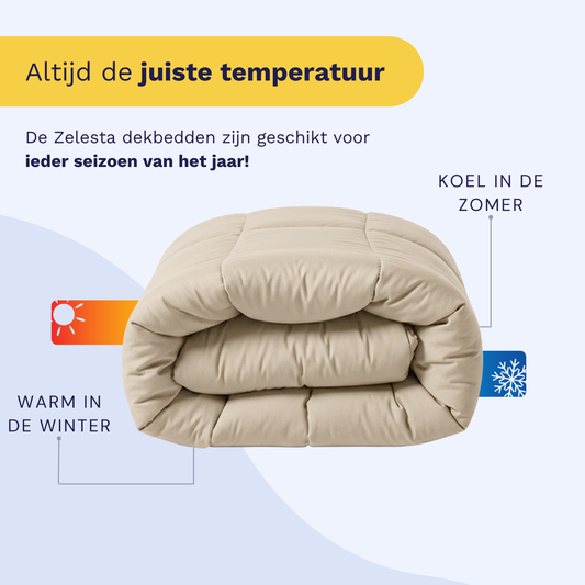 Zelesta Wonderbed Katoen - Dessert Sand