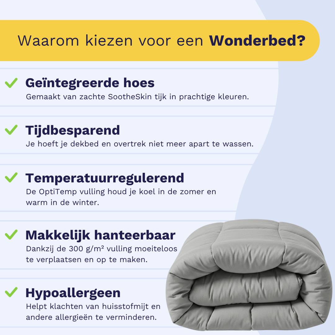 Zelesta Wonderbed Katoen - Morning Grey