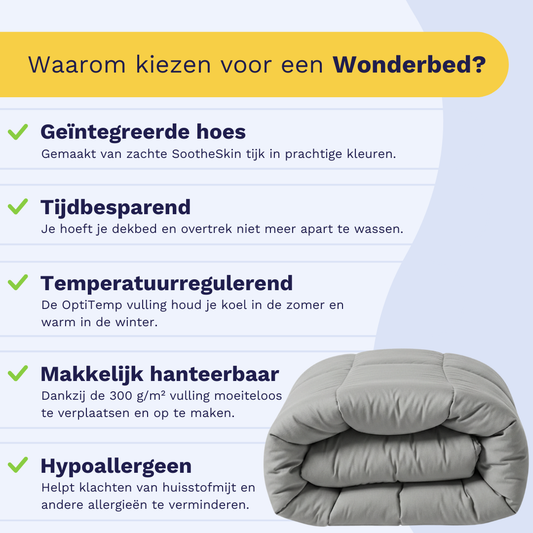 Zelesta Wonderbed Katoen - Morning Grey