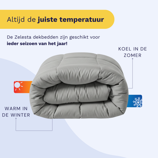 Zelesta Wonderbed Katoen - Morning Grey