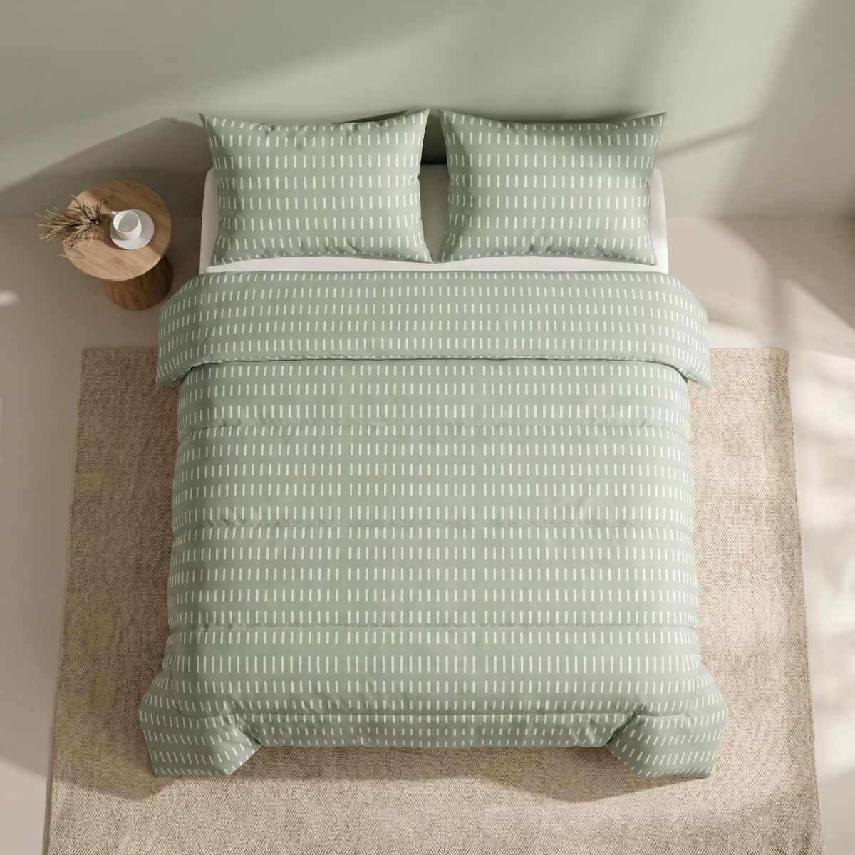 Zelesta Comfort Design Summer Duvet - Olive Stitches