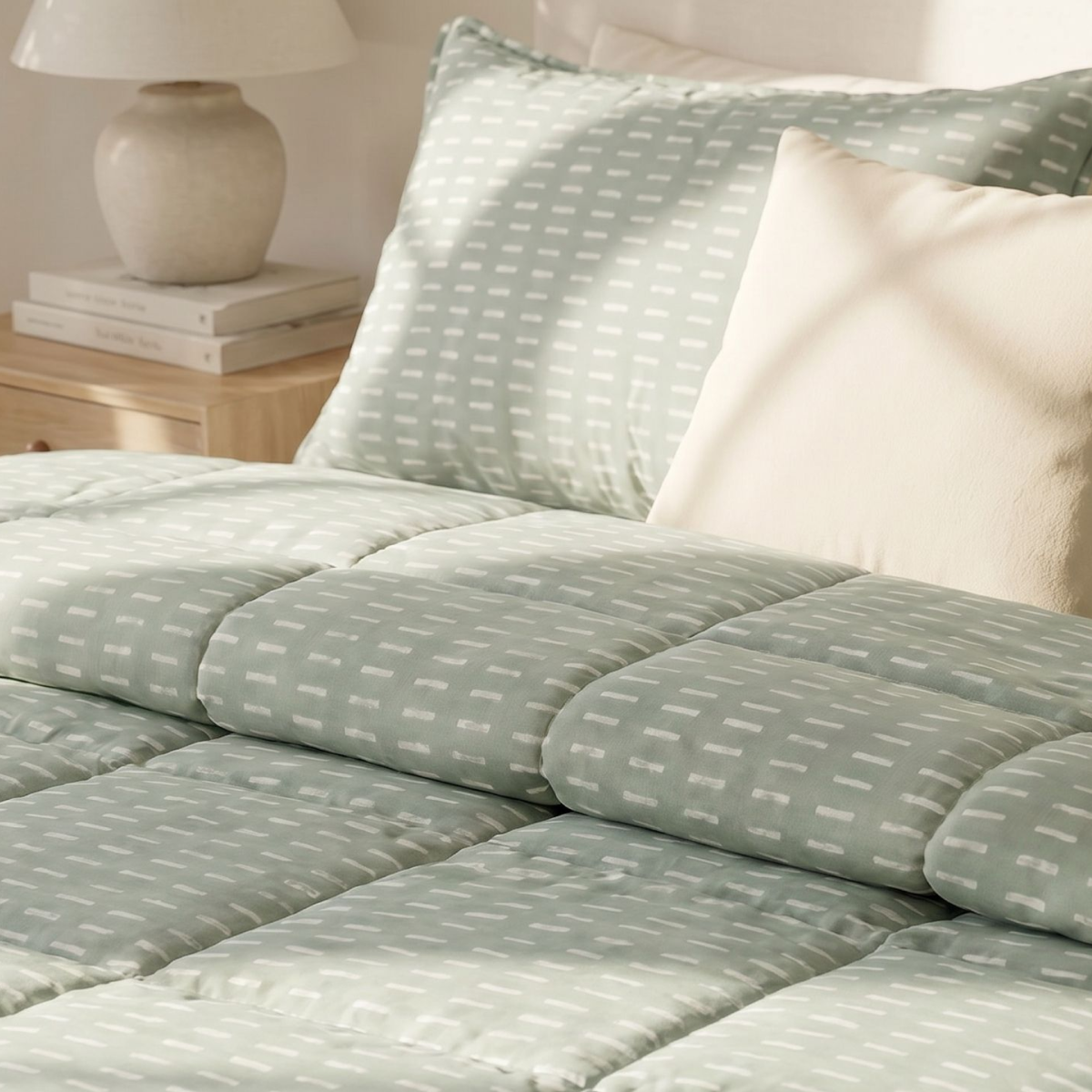 Zelesta Comfort Design Summer Duvet - Olive Stitches