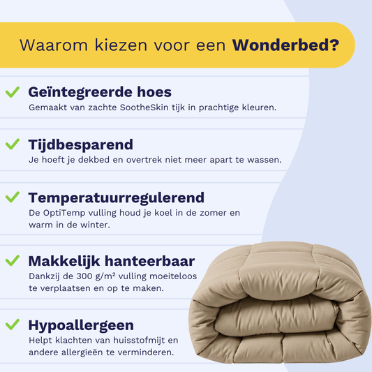 Zelesta Wonderbed Katoen - Taupe Blush