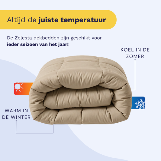 Zelesta Wonderbed Katoen - Taupe Blush